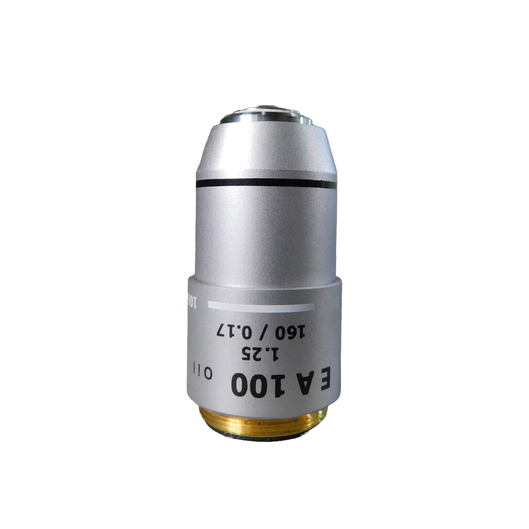 100X DIN ACHROMAT OBJECTIVE, N.A. 1.25, RETRACTABLE FRONT LENS