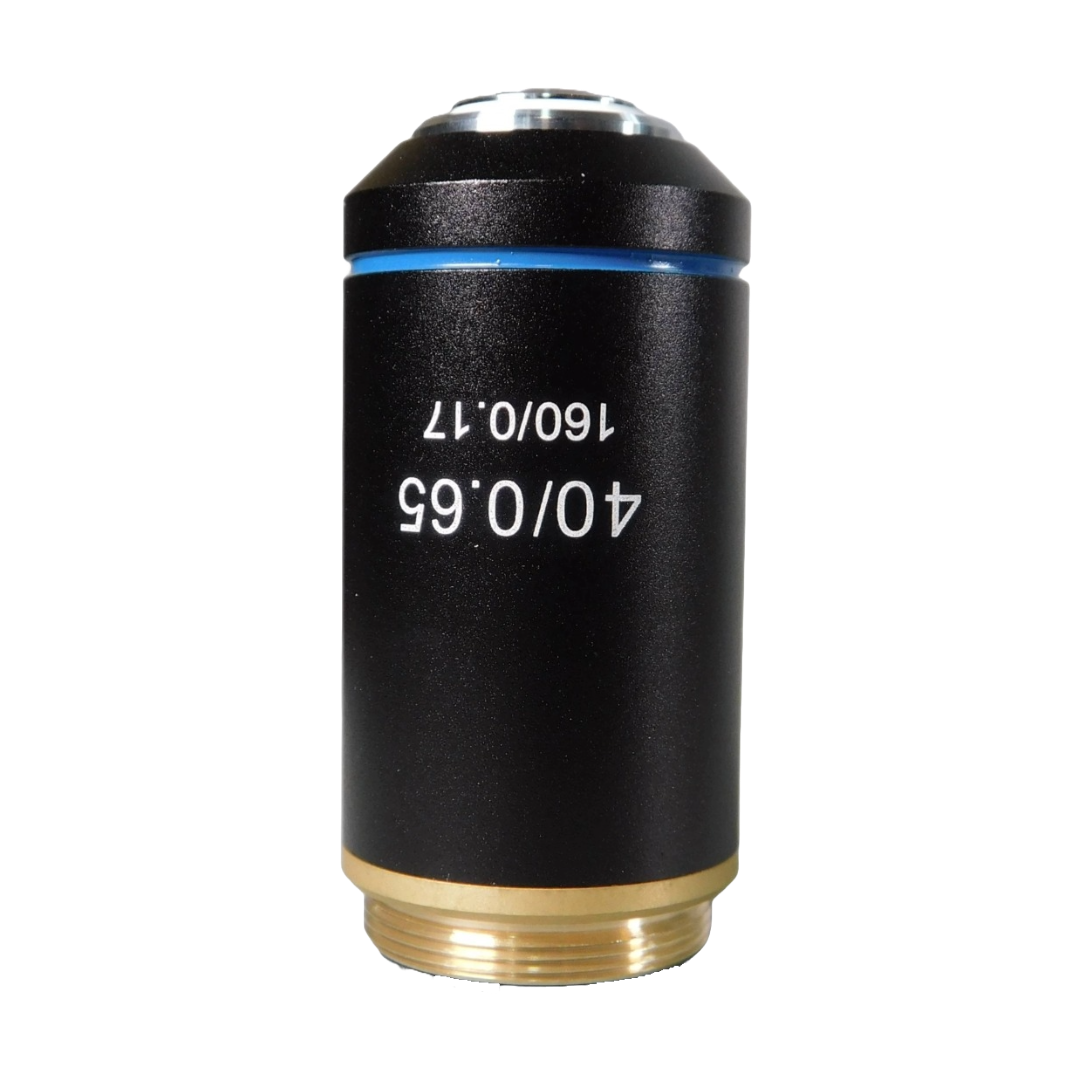 40X DIN ACHROMAT OBJECTIVE, N.A. 0.65, RETRACTABLE FRONT LENS FOR G380 SERIES