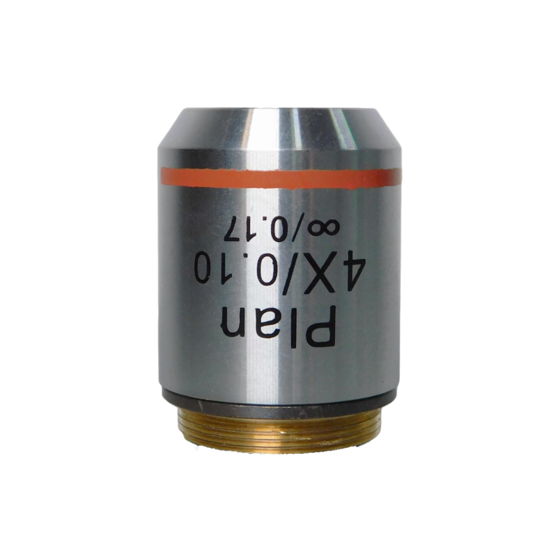 4X INFINITY PLAN ACHROMAT OBJECTIVE, NA 0.10