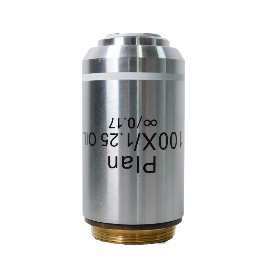 100X OIL IMMERSION INFINITY PLAN ACHROMAT OBJECTIVE, NA 1.25