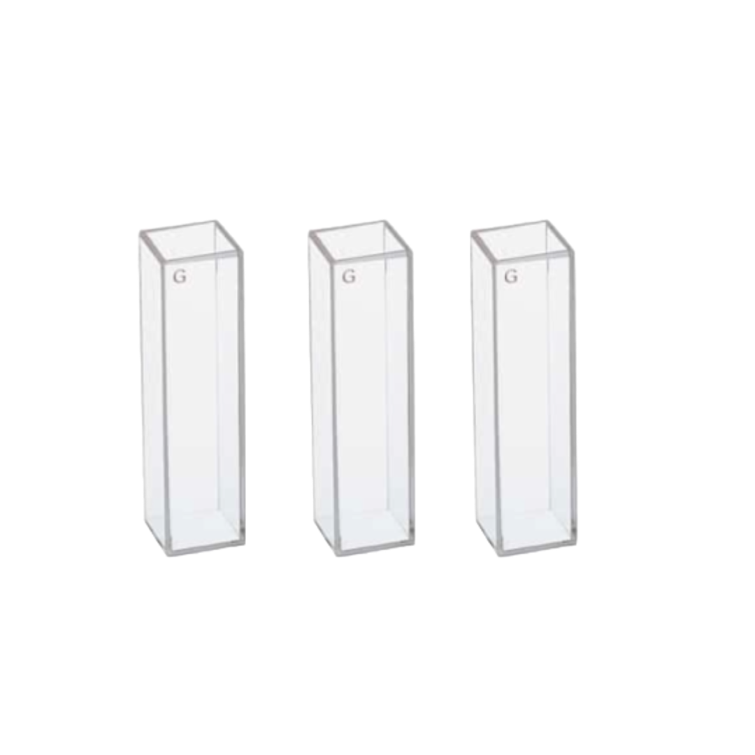 GLASS, SQUARE, 10MM PATHLENGTH, 3.5ML CAPACITY, VISIBLE ONLY, PACK OF 2