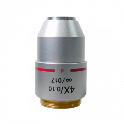 4X INFINITY ACHROMAT OBJECTIVE, NA 0.10